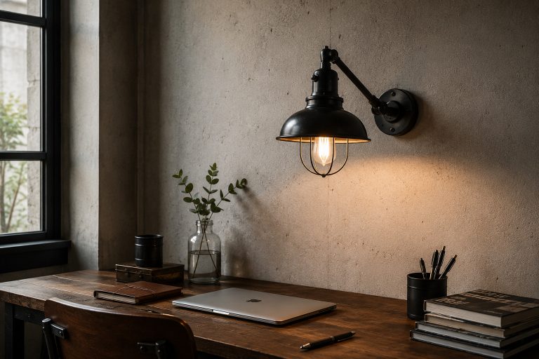 Des appliques murales industrielles pour habiller vos murs avec style