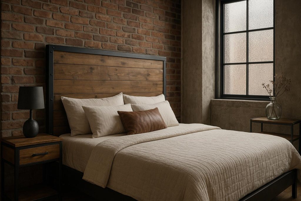 Comment choisir une tête de lit industrielle pour une chambre au style loft