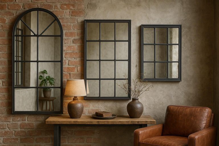 Miroirs verrière style industriel : guide pour une déco vintage réussie