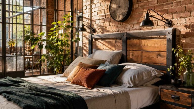 Comment choisir une tête de lit industrielle pour une chambre au style loft